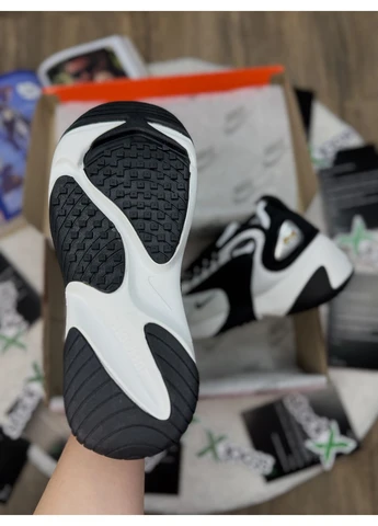 КРОССОВКИ ЖЕНСКИЕ NIKE ZOOM 2K, BLACK/WHITE НАЙК ЗУМ 2К БЕЛЫЕ No Brand белые демисезоны (391956491)