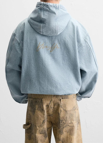 Світло-блакитна демісезонна куртка Zara