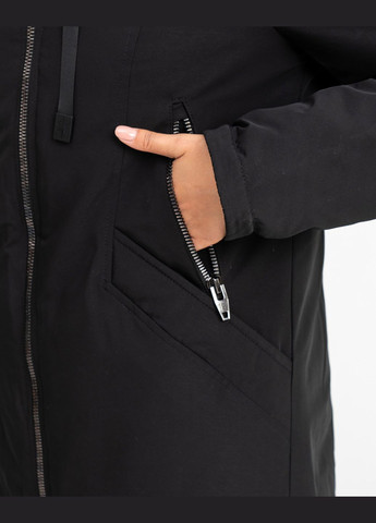 Чорна зимня парка жіноча зимова SK