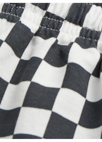 Черная повседневный в клетку юбка H&M