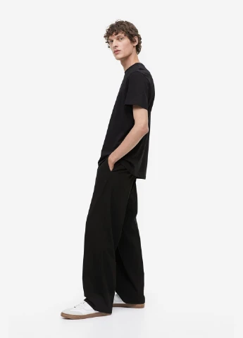 Черная футболка basic,черный, H&M