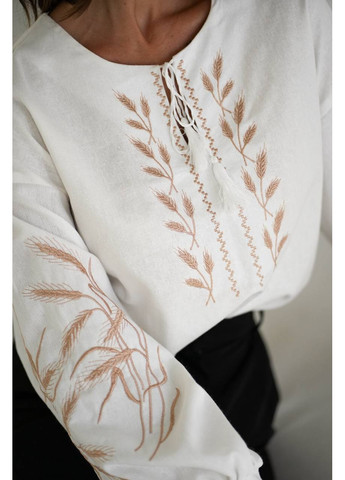 Жіноча лляна сорочка з вишитим орнаментом No Brand Г768-7553 (355312638)