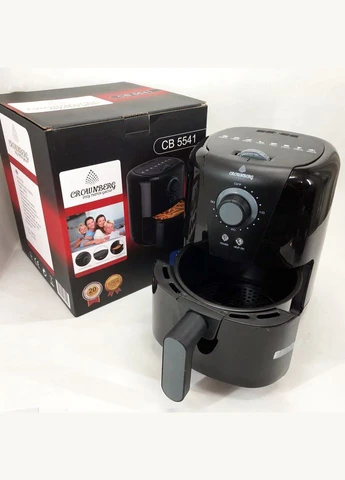 Фритюрница для дома с таймером CB-5541 на 1.5 л безмасляная фритюрница 1200 Вт Crownberg (381037906)