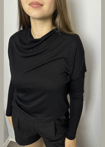 Черный демисезонный свитер женский черный mktrg0563-1 Modna KAZKA