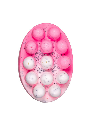 Натуральное мыло скраб с люфой с ароматом клубники Top Beauty (367988955)