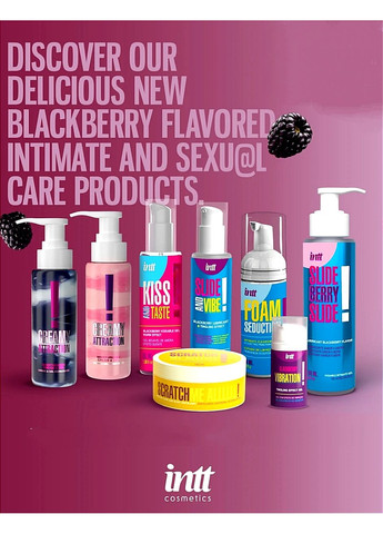 Крем-гель для тела Creamy Attraction Blackberry, для поцелуев, 100 мл Intt (363980411)