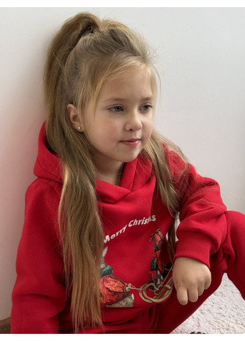 Костюм утеплений для дівчинки Merry Christmas червоний Kashtanchik (366887626)