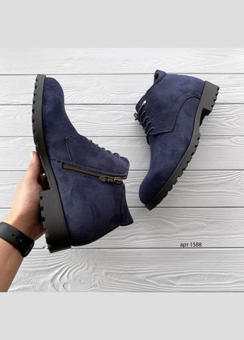 Синій Зимовий зимові черевики ufo fur navy No Brand