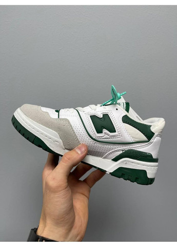 Сірі Осінні кросівки чоловічі new balance 550 green logo нью беланс 550 No Brand