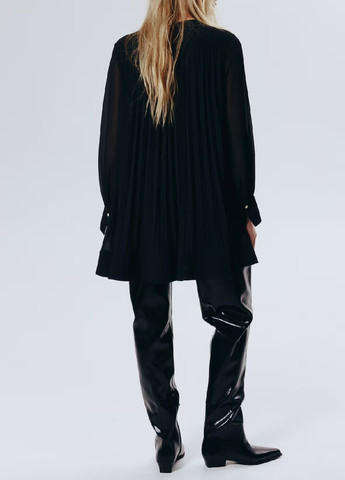 Черное праздничный платье H&M однотонное