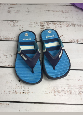 Голубые повседневные, пляжные вьетнамки детские для мальчика голубой (857) Sydney