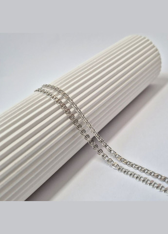 Срібний плоский ланцюжок ланцюг Лав см срібло 925 проби Родоване 5.17г love50 No Brand (307172959)