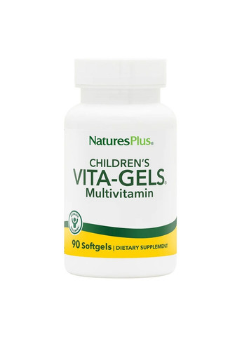 Витамины и минералы Childrens Vita-Gels, 90 капсул Natures Plus (293481257)