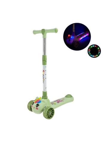 Дитячий самокат триколісний SC2619(Green) колеса PU, з музикою та світлом SC2619(Green) Extreme (393184739)