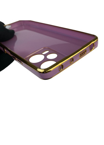 Чохол для Redmi Note 12 Pro Plus 5G з кільцем-підставкою із золотою окантовкою на сяомі редмі нот 12 про плюс чорничний gs1 Xiaomi (366235645)