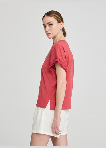 Терракотовая летняя футболка женщин Terranova