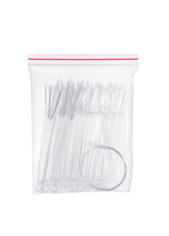 Тіпси віяло на кільці 50шт, Прозорі стілет No Brand (313402923)