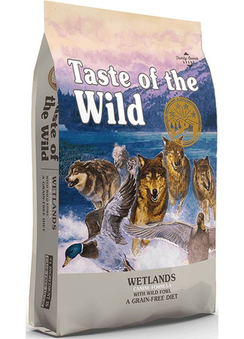 Сухой корм для собак WETLANDS CANINE с мясом утки 12.2 кг (9747HT60)(0074198614226) Taste of the Wild (288576445)