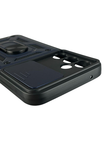 Чохол для Galaxy A35 5G SM-A356B броньований з кільцем зі шторкою на самсунг а35 5г темно-синій rg1 Samsung (366020938)