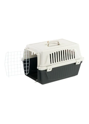 Переноска для собак та котів Atlas 10 EL чорно-сіра до 5 кг 48x32.5x29 см 73007199 Ferplast (381115438)