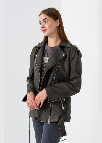 Куртка однотонная из экокожи женская 2375 Хаки (2000990635426D) shop (2000990635426) No Brand (362704922}