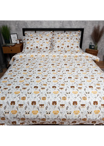 Комплект постельного белья Бязь Gold Люкс «» Семейные 160х220х2 наволочки 4х50х70 (MS-820006438) Moon&Star Jungle Joy (356113469)