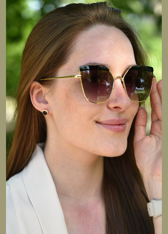 Окуляри жіночі золотистого кольору Let's Shop (299147070)