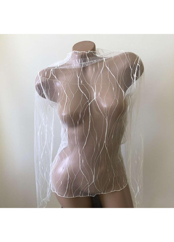 Белая прозрачная кофточка паутинка гольф кофточка сетка водолазка блузка (арт.10050) No Brand
