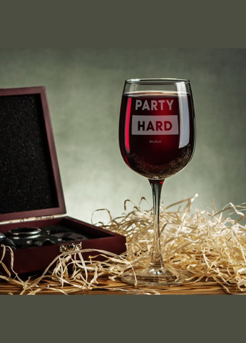 Келих для вина "Party hard" (HKst-08) 470 мл BeriDari (293509258)