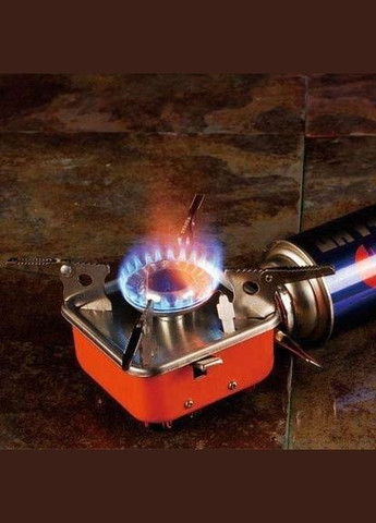 Пальник для кемпінгу портативний Туристична плитка з п'єзопідпалом+4 балони (1756375576) Kovar ZT-202 (334675684)