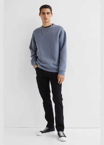 Серый свитшот флис,серо-голубой, H&M (301013595)