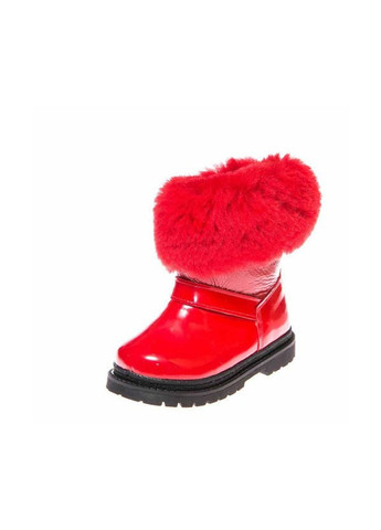 Детские красные зимние ботинки для девочки