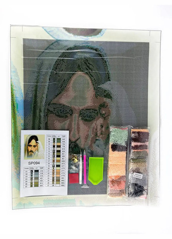 Алмазна мозаїка Погляд Ісуса 40х50 см SP094 ColorArt (289370680)