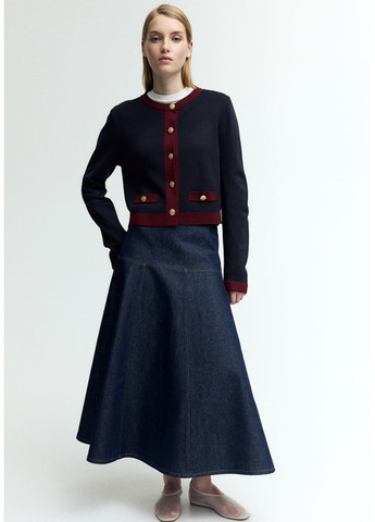 Темно-синий демисезонный кардиган H&M