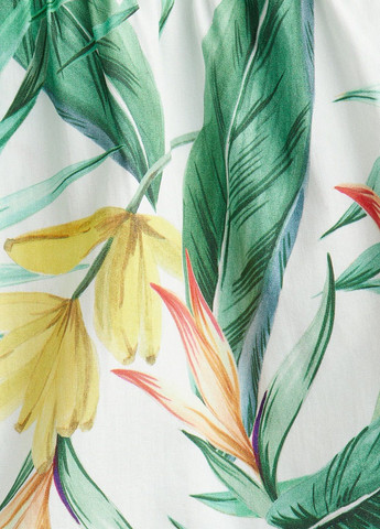 Белое платье H&M с цветочным принтом