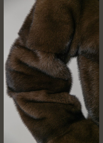 Шуба з канадської аукціонної норки браун з капюшоном Chicly Furs (288049819)