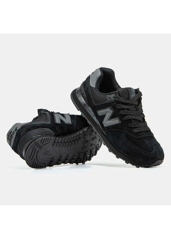Кросівки жіночі New Balance 574 Black | Нью Беланс 574 чорні No Brand чорні демісезони (367086398)