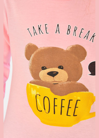 Лонгслів дитячий для дівчинки світло-рожевого кольору Let's Shop (316503297)