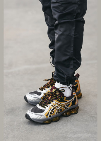 Сірі Осінні кросівки чоловічі asics gel-quantum kinetic grey gold | асікс гель-квантум кінетік сірі золоті No Brand