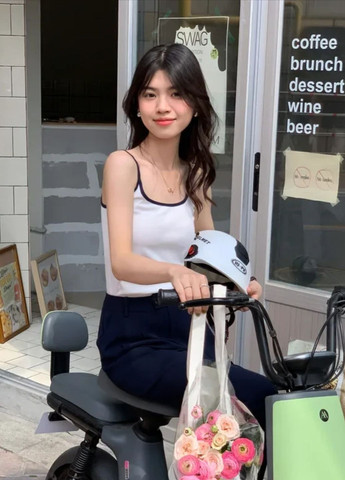 Жіноча майка-топ бавовняна з вкладишами Two Colors (1865-42-01) Macarena — 341485472