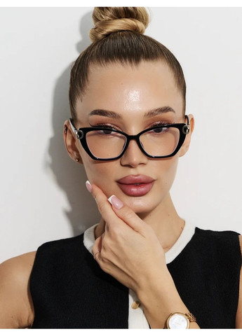 Жіночі класичні окуляри для корекції зору -0.75 біла лінза Verse (369623847)