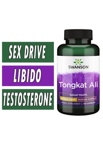 Тонгкат Али Tongkat Ali 400 mg 120 caps Swanson (292555742)