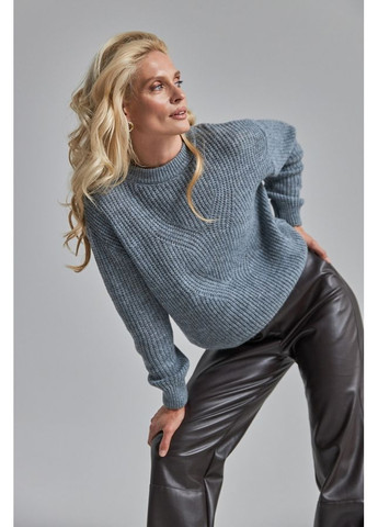 Сірий демісезонний м’який джемпер з високим вмістом вовни (2894) Triko Bakh