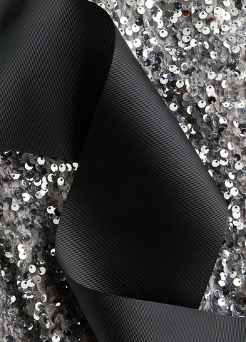 Срібна святковий сукня H&M однотонна