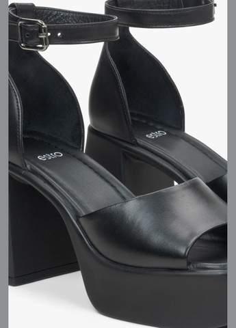 Босоніжки, колір чорний Estro (337470473)