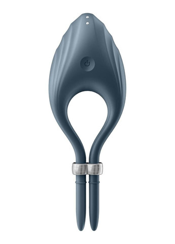 Эрекционное вибокольцо лассо Duelist Dark Blue, 10 режимов, мощный мотор Satisfyer (303893767)