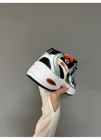 КРОССОВКИ ЖЕНСКИЕ NEW BALANCE 530 BLACK SILVER ORANGE НЬЮ БЕЛАНС 530 No Brand чёрные демисезоны (367173075)