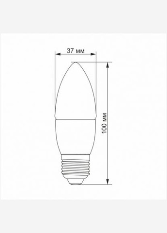 LED лампа TITANUM C37 6W E27 3000K (TLС3706273) Videx (305754238)