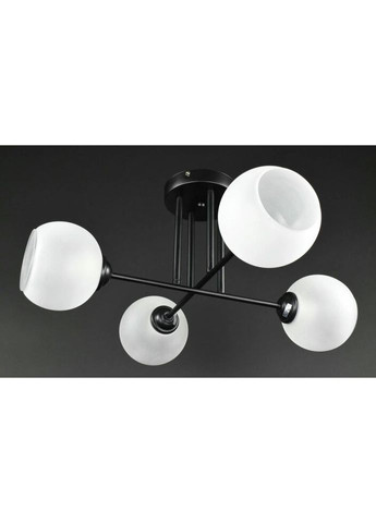 Стельова люстра на 4 лампочки 27417 Чорний 25х55х55 см. Sunnysky (335975099)