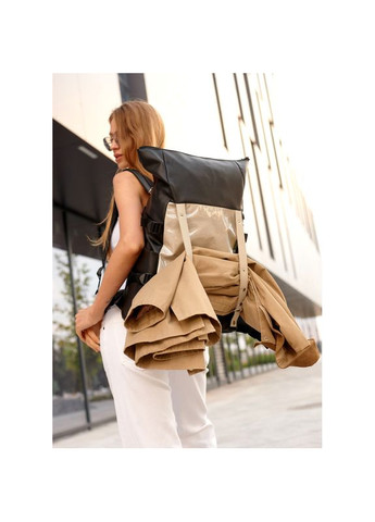 Жіночий рюкзак RollTop Hacking чорно-сірий Sambag (329692821)